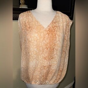 Worthington snake print Sleeveless Top